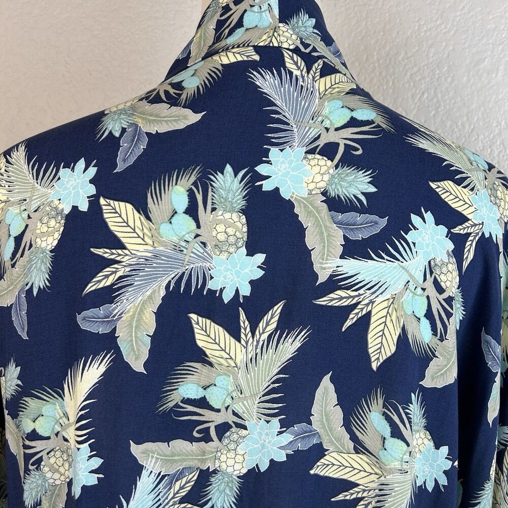 Gap Women's Floral Kimono Cardigan Navy Open Front Lightweight Boho Size XL - Picture 5 of 8